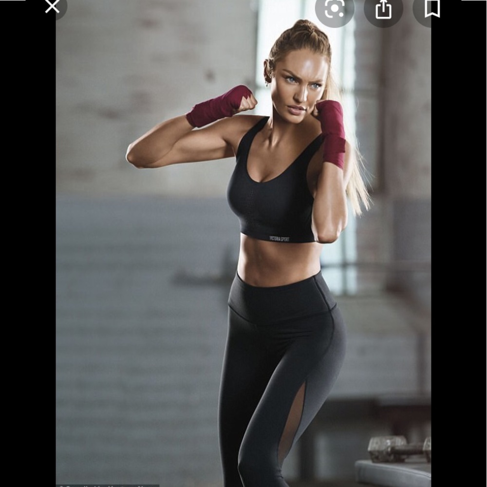 VSX Sport Original Knockout mesh panel leggings bra top Set S